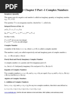 Formula and Notes of Math Complex Number Doenload Maths Class 11 Chapter 5 Part 2