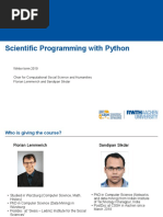 Scientific Programming With Python