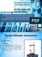 Aplicaciones de Electrogravimetria