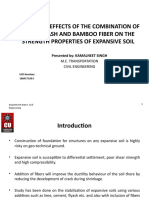 Stabilizing Effects of The Combination of Bagasse Ash and Bamboo Fiber On The Strength Properties of Expansive Soil