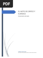 El Mito de Orfeo y Eurídice