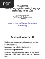 CS460/IT632 Natural Language Processing/Language Technology For The Web