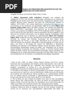 Prescripcion Adq. de Dominio-Procedimiento Abreviado No Dispositivo