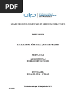 Inversiones On Line. Asignación Sobre Acciones. 5 Julio 2021.