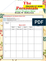 Project RBB: Retrospect Batang Batangueño Learners' Progress Sheet