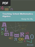 Teaching School Mathematics - Algebra