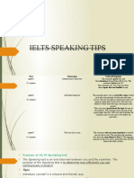 Ielts Speaking Tips