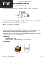 1.5v To 220v AC Simple Inverter