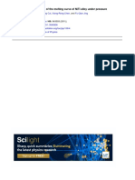 Molecular Dynamics Study of The Melting Curve of NiTi Alloy Under Pressure