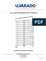 Alvarado Full Height Single Turnstile Manual