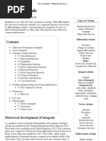 Lists of Integrals