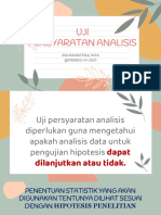 Uji Persyaratan Analisis, Parametrik Dan Non Parametrik 1