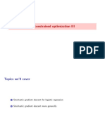 Unconstrained Optimization III: Topics We'll Cover