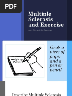 Multiple Sclerosis and Exercise