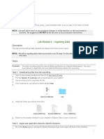 Lab Exercises: Lab Module 4 - Ingesting Data