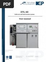 User Manual: Cable Test and Fault Location System