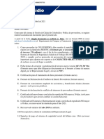 Carta Actualizacion de Proveedores 2021