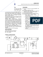 General Description Features: High Performance Current Mode PWM Controller