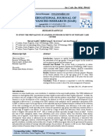 To Study The Prevalence of Anaemia in Indoor Patients of Tertiary Care Centre