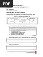 Economics Revision 2: Section B: Short Answer Questions Question One: Circular Flow Model