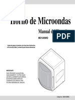 Manual de Operación de Microondas Samsung