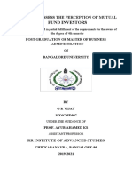 A Study To Assess The Perception of Mutual Fund Investors-Vijay 4sem Mba