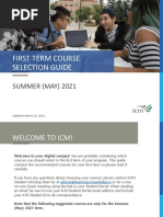 ICM - First Term Course Selection Guide May