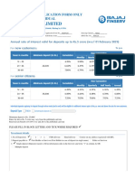 Bajaj Finance Limited: Fixed Deposits Application Form Only For Resident Individual