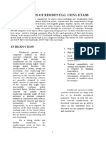 Structural Analysis and Design of Residential Using Etabs