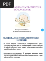 Alimentação Complementar Do Lactente