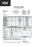 Concrete Mix Design: Quality Control Laboratory