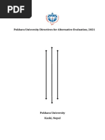 Pokhara University Directives For Alternative Evaluation, 2021