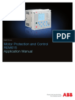 Motor Protection and Control REM615: Application Manual