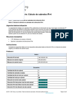 11.6.6 Lab - Calculate IPv4 Subnets Realizado