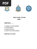 Lab - 6 Wind Tunnel Testing