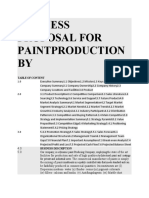 Business Proposal For Paintproductionby