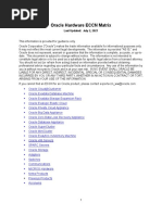 Oracle Hardware ECCN Matrix