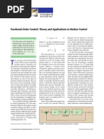 Fractional-Order Control: Theory and Applications in Motion Control