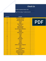 Check List Insumos Montaje