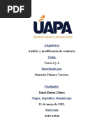 Tarea 3 y 4 Analisis y Modificacion de Conducta .