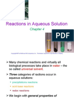 Reactions in Aqueous Solution