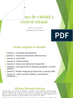 Procesos de Calidad y Control Estatal: Semana 3: Ciclo PHVA Luis Alejandro Barrera Bernal