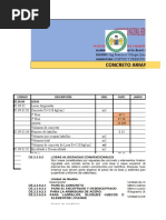 Metrado de Losa Aligerada - Espinoza Huerto Jharri - Costos y Presupuesto