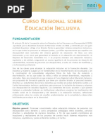 Curso Regional Sobre Educacion Inclusiva RREI