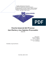 Trabajo Del Tema 3 (Las Partes y Los Sujetos Procesales) Teoria General Del Proceso