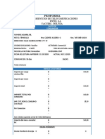 Facturas de Agualuz y Entel Noviembre