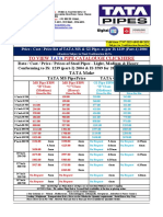 Tata Pipes Pricelist