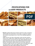 Fssai Specifications For Bakery Products