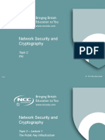 Network Security and Cryptography: Topic 2: PKI