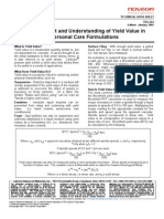 TDS-244 Measurement Understanding Yield Value Personal Care Formulations